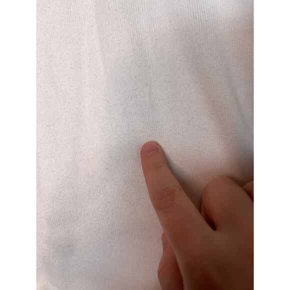 Ralph Lauren Crisp White Minimalist Old Money Capsule Office V Neck Sweater XL - Picture 4 of 7